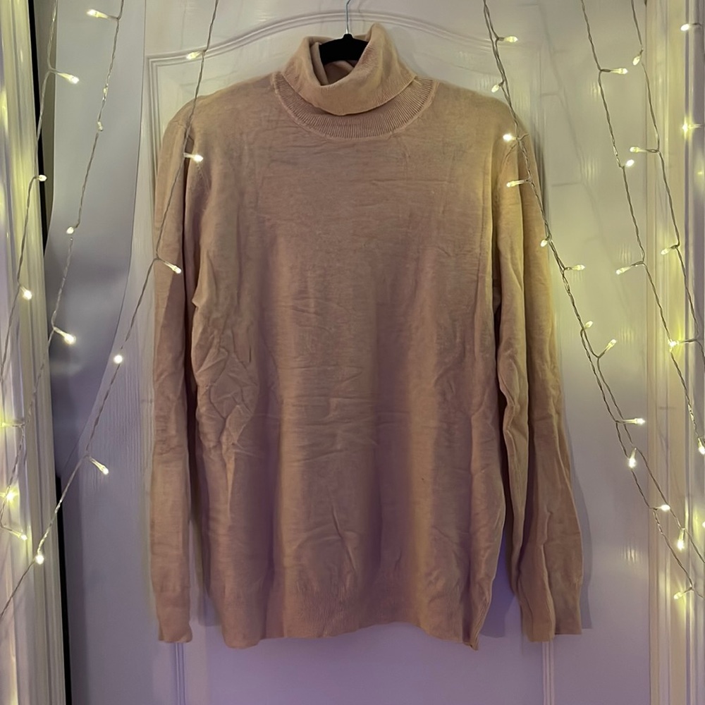 Cream turtleneck